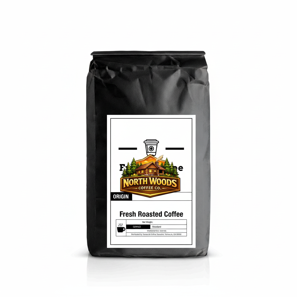 Flavored Coffees Sample Pack with North Woods Coffee Co. logo